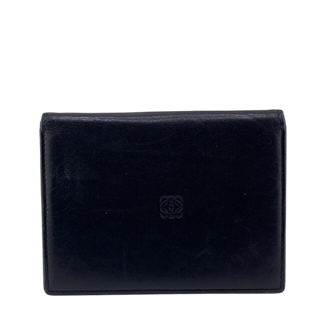 LOEWE Anagram Pass Case, Card Wallet, Black, Women's (1 of 12)