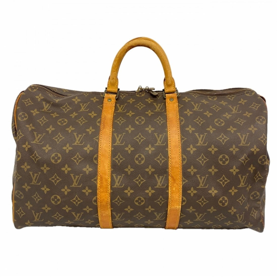 Louis Vuitton Monogram Keepall 50 Boston Bag M41426 Brown Men's/Women's P2329643 (1 of 16)
