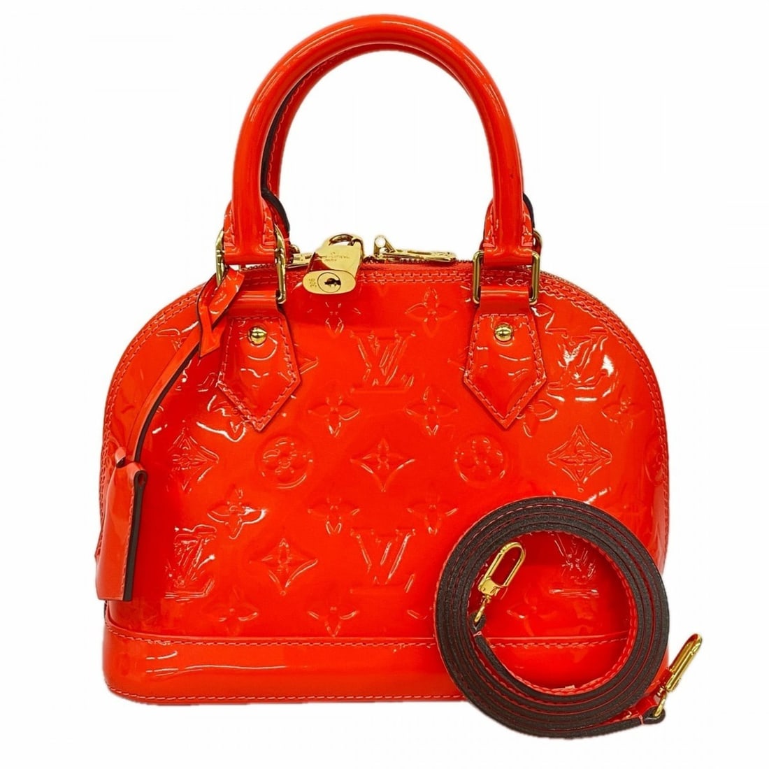 Louis Vuitton Vernis Alma BB Handbag M90259 Rose Rich 2-Way Bag for Women (P2134760) (1 of 19)
