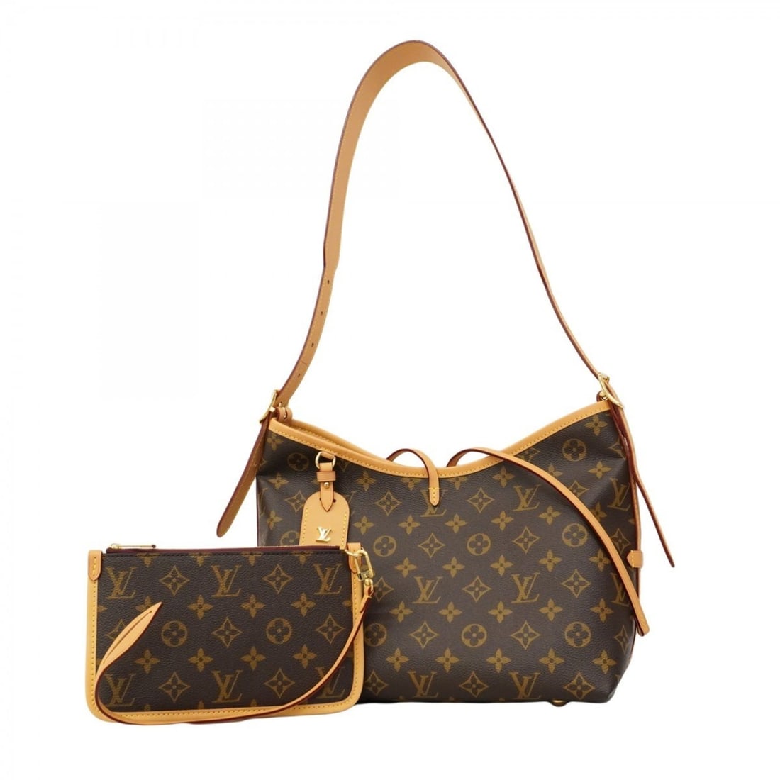 Louis Vuitton Monogram Carryall NM PM Shoulder Bag M46203 Brown Women's (1 of 17)