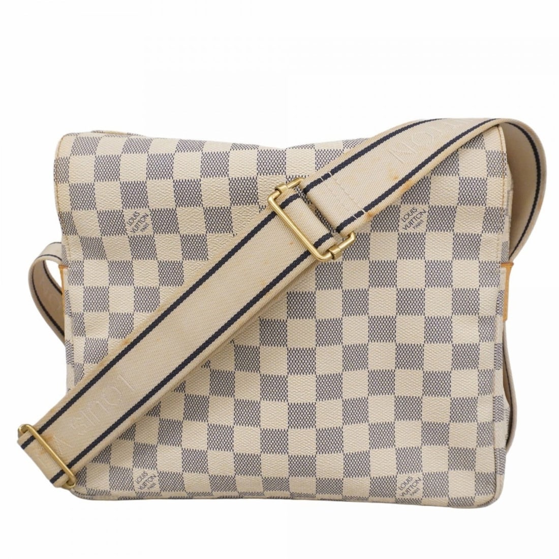 Louis Vuitton Shoulder Bag Damier Azur Naviglio N51189 White Women's (1 of 17)