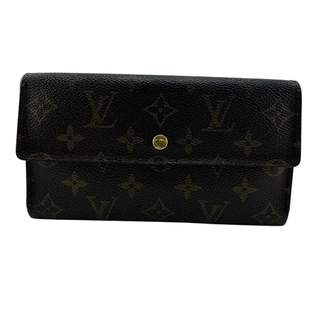 LOUIS VUITTON M61215 Portefeuille International Monogram Long Wallet Brown Women's (1 of 19)