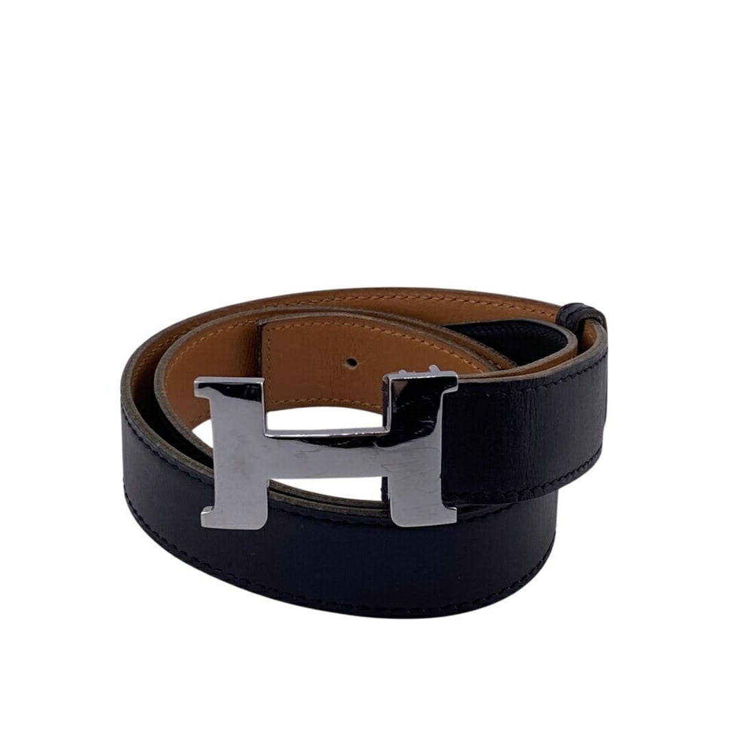HERMES Constance H Belt Leather Black Women's (1 of 15)