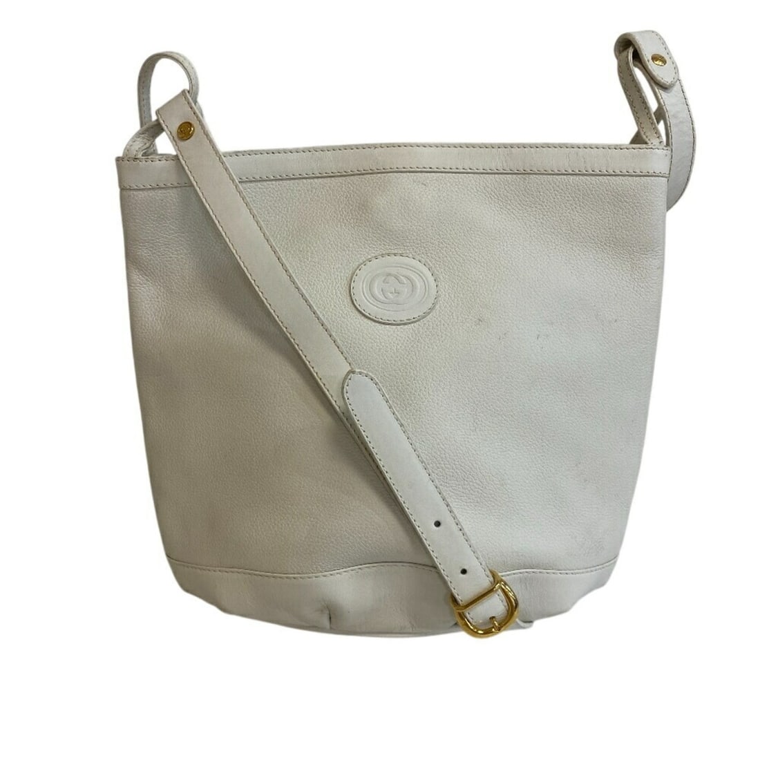 GUCCI Interlocking Bucket Bag Shoulder White Women's (1 of 17)