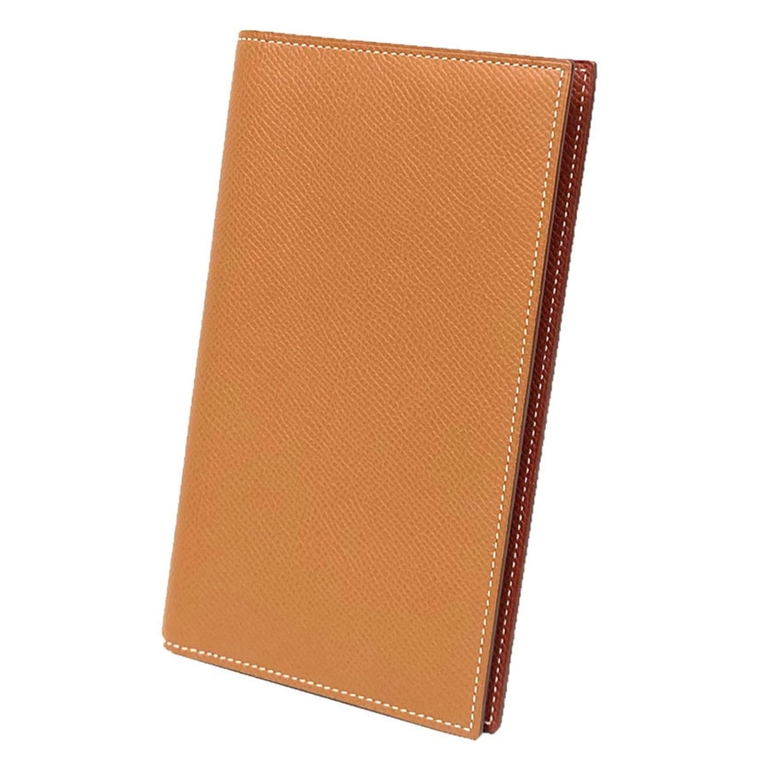 HERMES Vision 2 Planner Cover, Agenda Notebook Leather, Gold, Camel Brown, Two-Tone, Z Stamp (1 of 15)