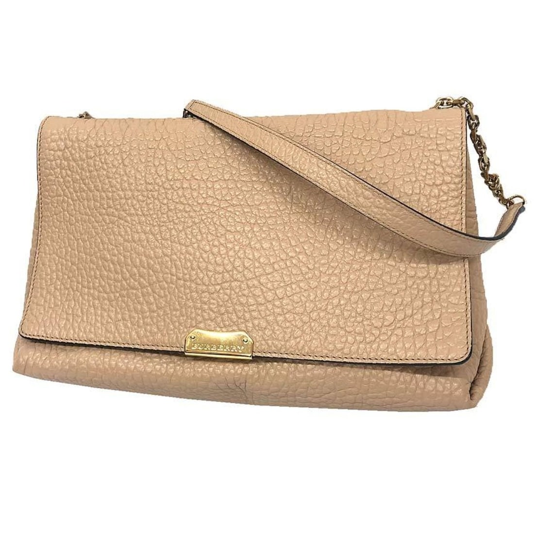 Burberry Leather Chain Shoulder Bag, Beige, Women's: --- Catalog ---Category: SizeSize (HxWxD): 20cm x 32cm x 8cm / 7.87'' x 12.59'' x 3.14''Category: DesignType: Shoulder bagColor: BeigeGender: WomenMaterial: Leather Category: GeneralBrand: BurberryCou