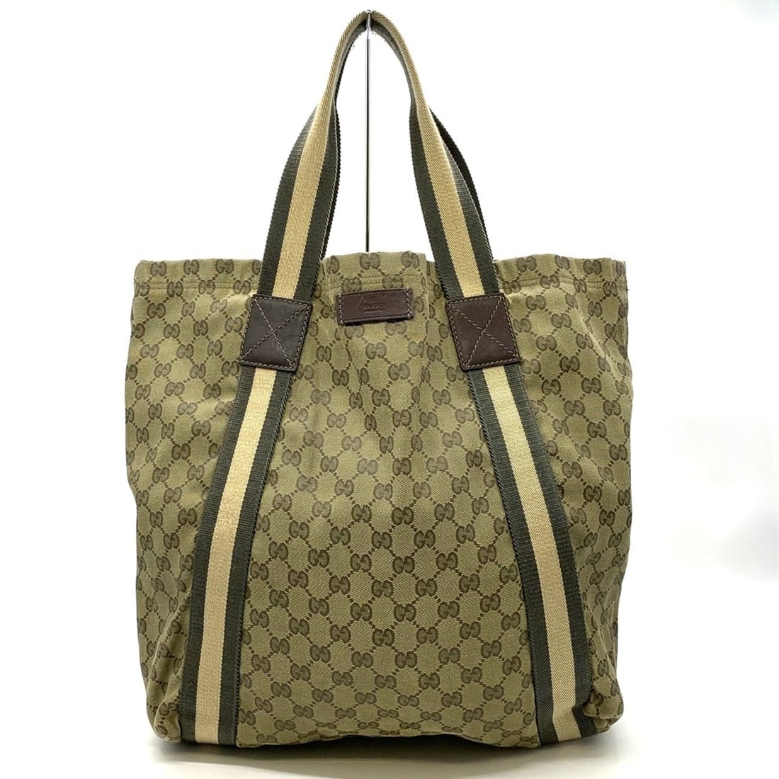 GUCCI 189669 Tote Bag GG Canvas Brown Women's/Men's (1 of 14)