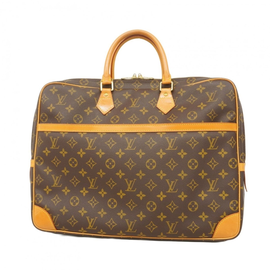Louis Vuitton Monogram Porte-Document Voyage 2-Compartment Handbag M53362 Brown Men's (1 of 20)