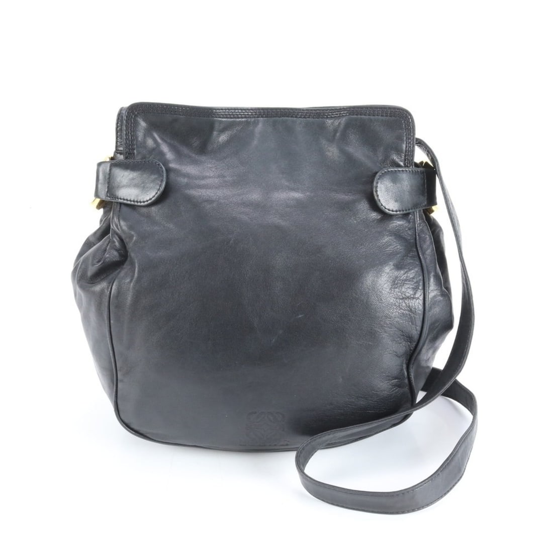 Loewe Anagram Leather Shoulder Bag Crossbody Black Women's (1 of 12)