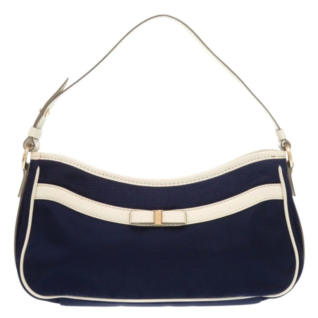 Excellent condition Salvatore Ferragamo accessory pouch, Vara Ribbon 21, C642, nylon, navy, handbag, (1 of 16)
