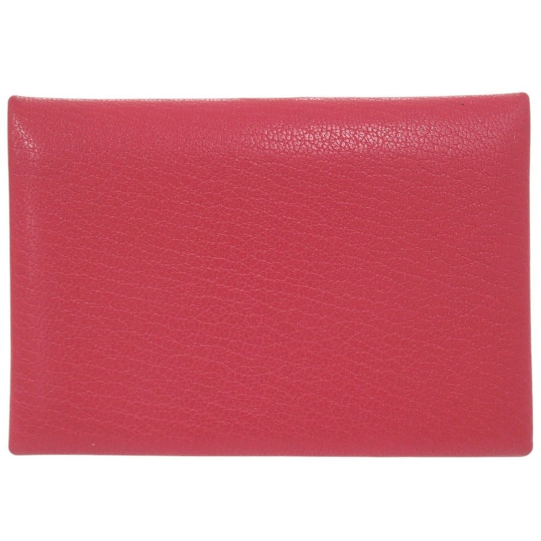 Excellent condition Hermès Calvi Duo Chevre Mysore Rose Extreme wallet with silver hardware and U: --- Catalog ---Category: SizeSize (HxWxD): 7.5cm x 10.5cm x 2cm / 2.95'' x 4.13'' x 0.78''Category: DesignType: Coin purse/coin caseGender: WomenMaterial: Chevre myzore leather Category: GeneralBrand: