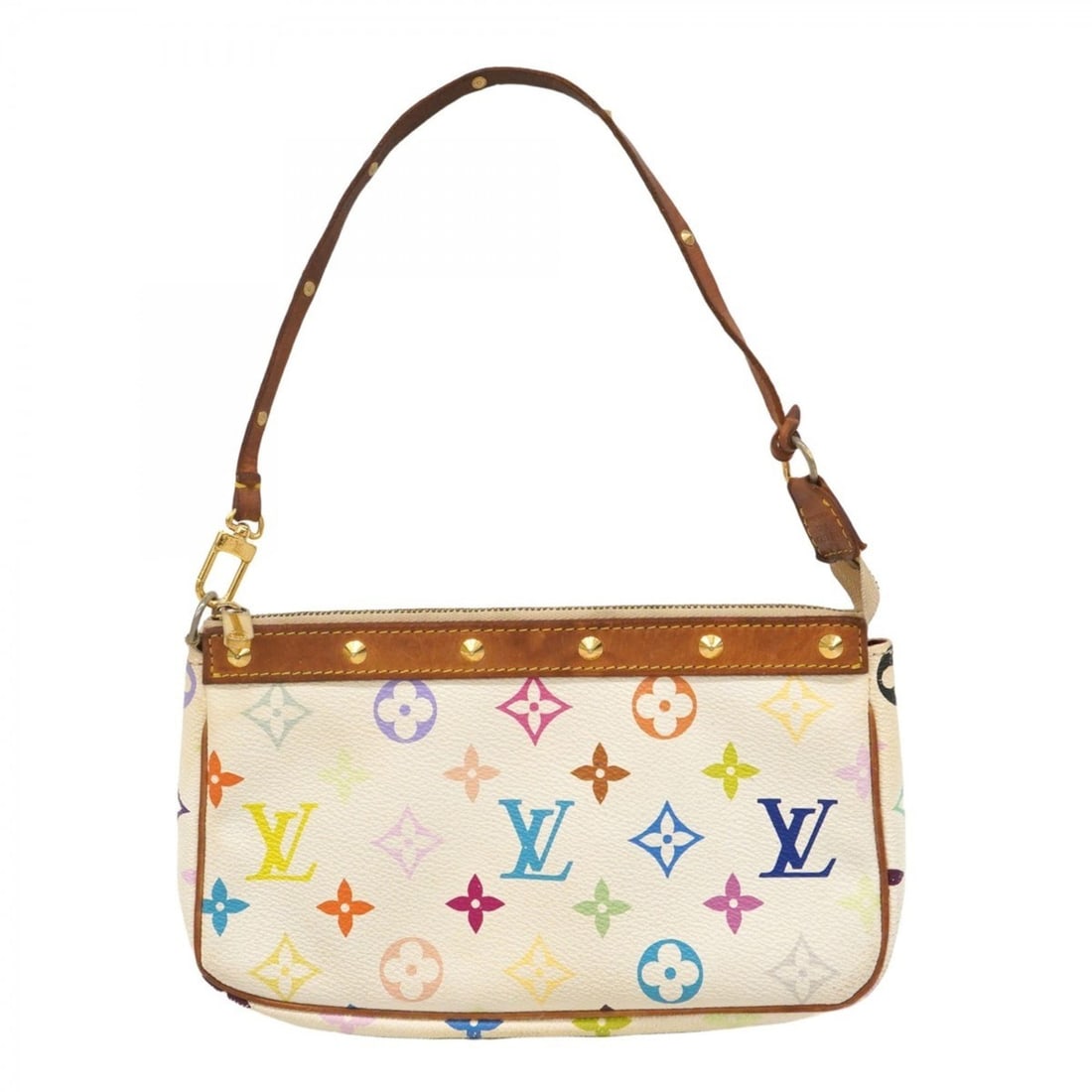 Louis Vuitton Monogram Multicolore Pochette Accessoires M92649 Bron Women's Bag/Pouch (1 of 20)