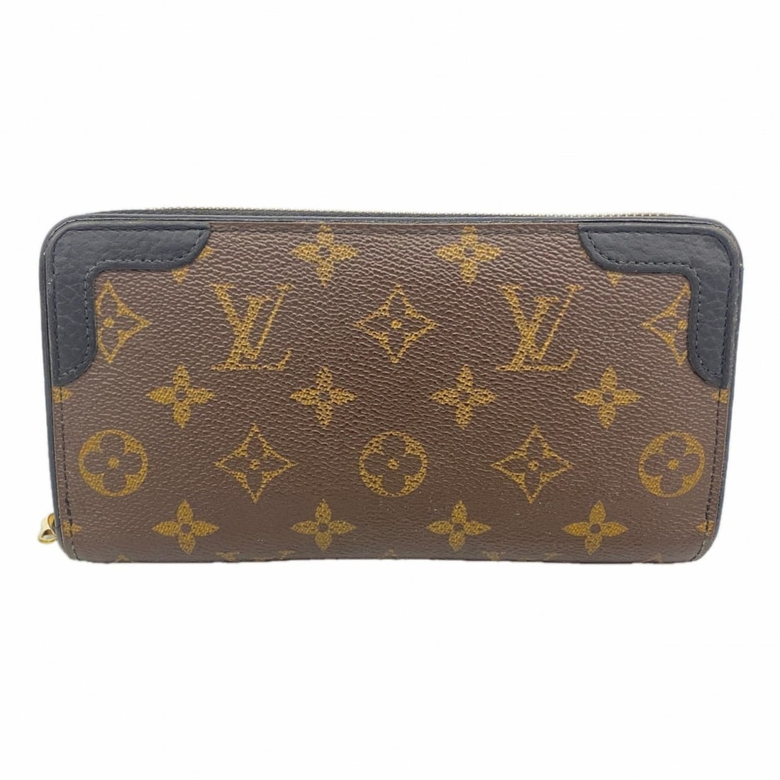 Louis Vuitton Monogram Zippy Retiro Wallet M61855 Brown/Black Men's: --- Catalog ---Category: SizeSize (HxWxD): 10.5cm x 19.5cm x 2cm / 4.13'' x 7.67'' x 0.78''Category: DesignType: Long wallet (bi-fold)Color: Black, BrownGender: MenCategory: GeneralMPN: M61855Brand: L