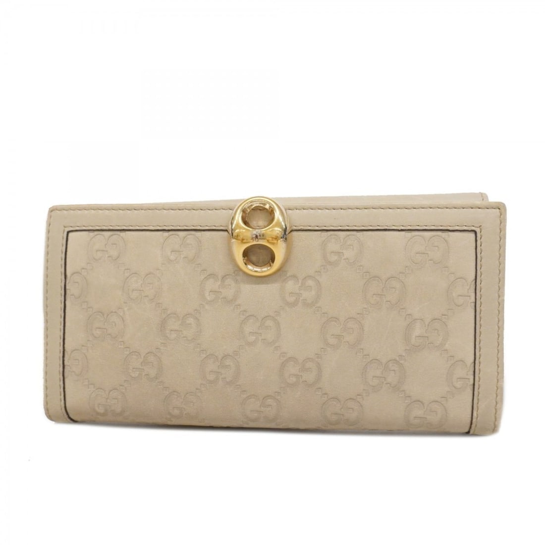 Gucci long wallet Guccissima 159641 leather beige for men and women (1 of 20)