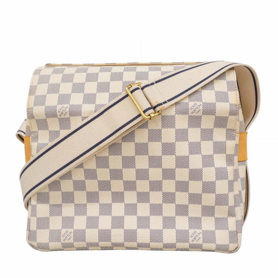 Louis Vuitton Shoulder Bag Damier Azur Naviglio N45255 White Women's (1 of 17)