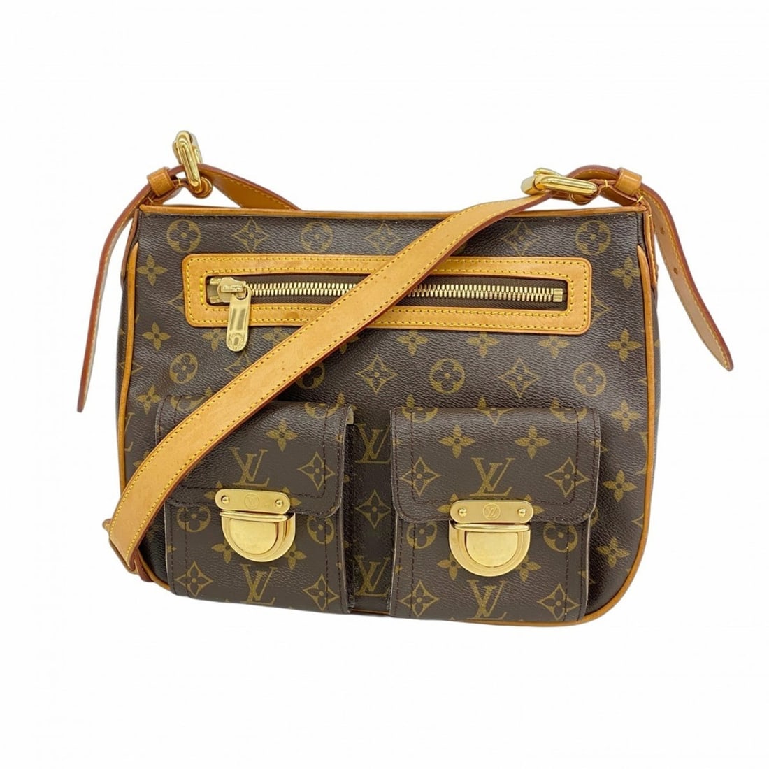Louis Vuitton Monogram Hudson GM Shoulder Bag M40045 Brown Women's (1 of 17)