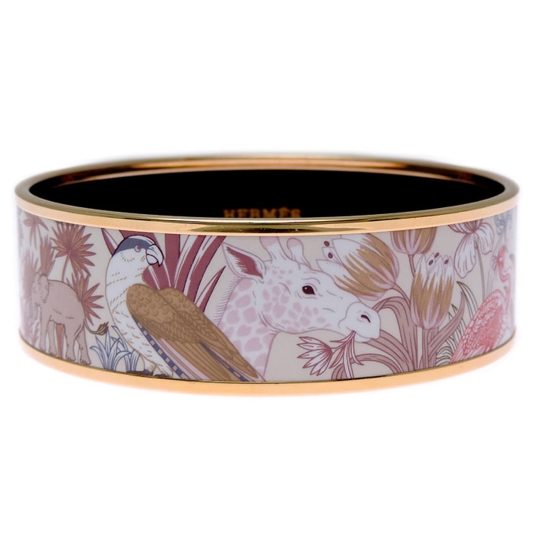 Hermes Hermès Enamel Large Precious Paradise Bangle for Men and Women H114412 GP (1 of 10)