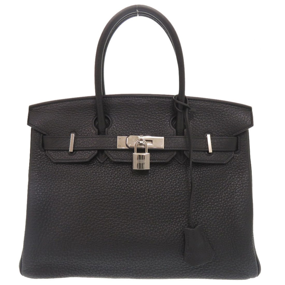 Hermes Excellent condition Hermès Birkin 30 handbag in Taurillon Clemence leather, black with: --- Catalog ---Category: SizeSize (HxWxD): 23cm x 30cm x 16cm / 9.05'' x 11.81'' x 6.29''Handle Length: 34cm / 13.38''Category: DesignType: HandbagColor: BlackGender: WomenMaterial: Taurillon clemence