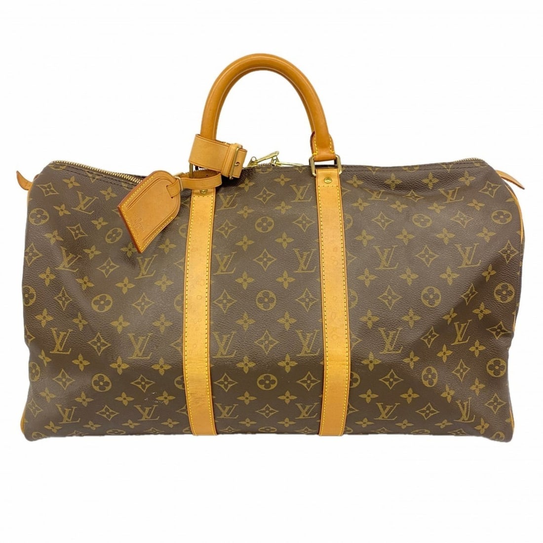 Louis Vuitton Monogram Keepall 50 Boston Bag M41426 Brown Men's and Women's (1 of 14)