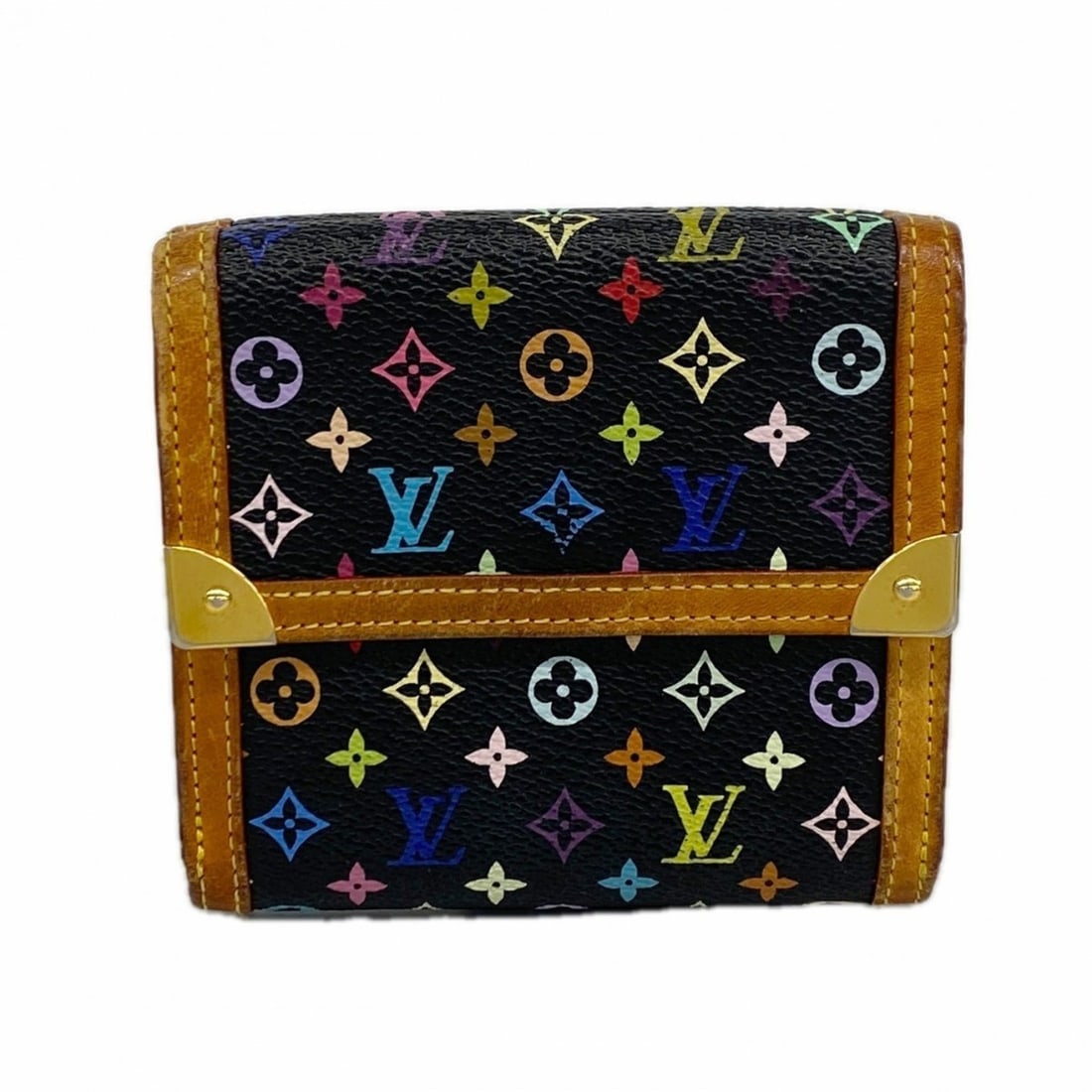 Louis Vuitton Monogram Multicolore Tri-fold Wallet Porte-Monnaie-Vieux Carte-Crédit M92984 Noir: --- Catalog ---Category: SizeSize (HxWxD): 10.5cm x 11cm x 2cm / 4.13'' x 4.33'' x 0.78''Category: DesignType: Wallet (tri-fold)Color: NoirGender: WomenCategory: GeneralMPN: M92984Brand: Louis Vuitton