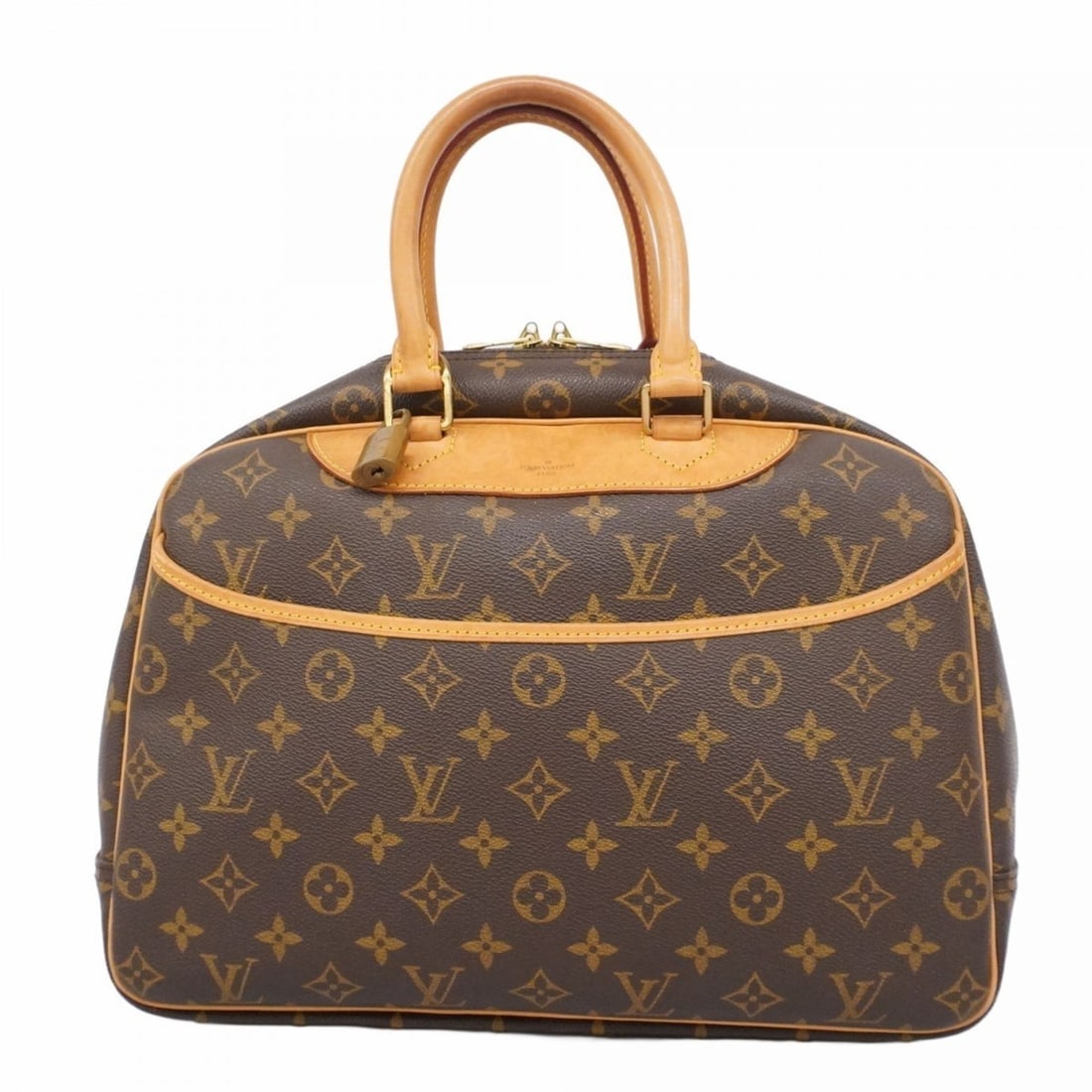 Louis Vuitton Monogram Deauville Handbag M47270 Brown Women's (1 of 15)