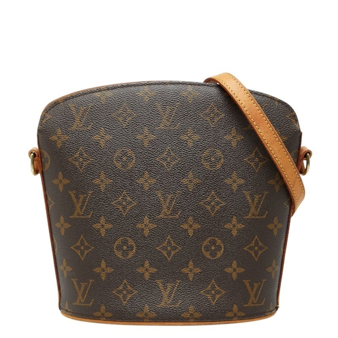 Louis Vuitton Monogram Drouot Crossbody Shoulder Bag M51290 Brown Leather Women's LOUIS VUITTON (1 of 12)