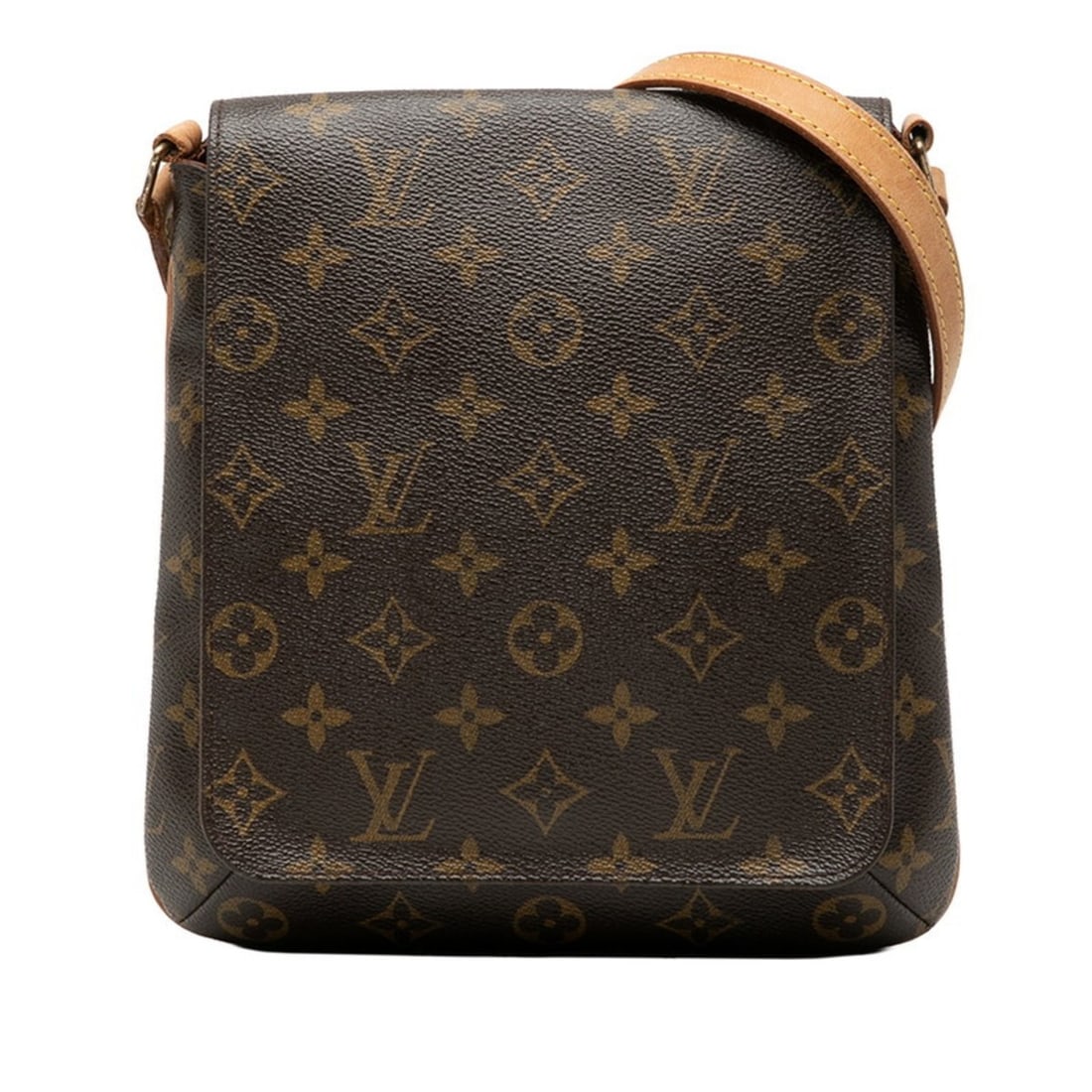 Louis Vuitton Monogram Musette Salsa Crossbody Shoulder Bag M51387 Brown Leather Women's LOUIS (1 of 9)