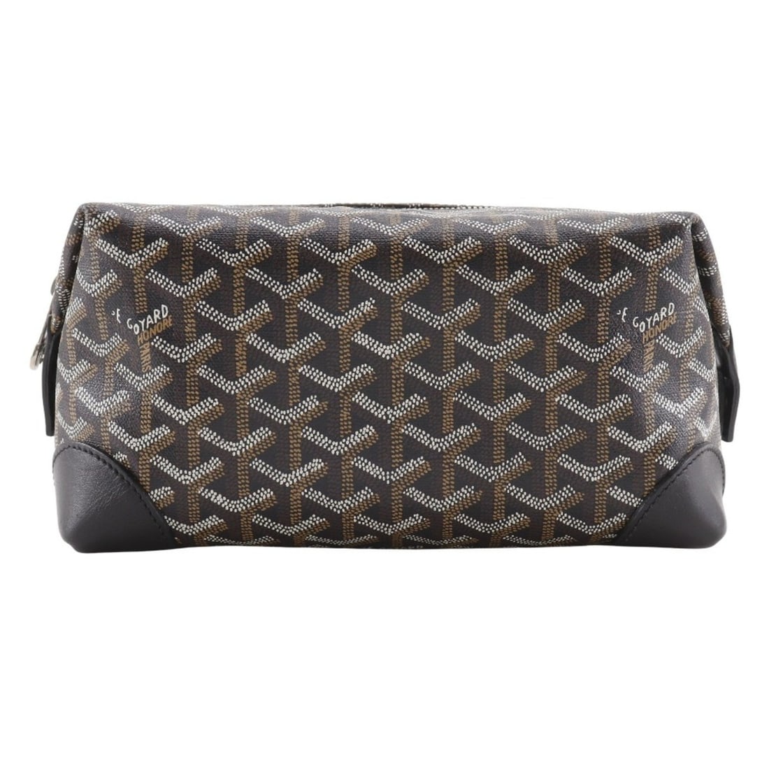 Goyard Bowling 25 Second Bag Pouch in Black PVC, Unisex (1 of 14)