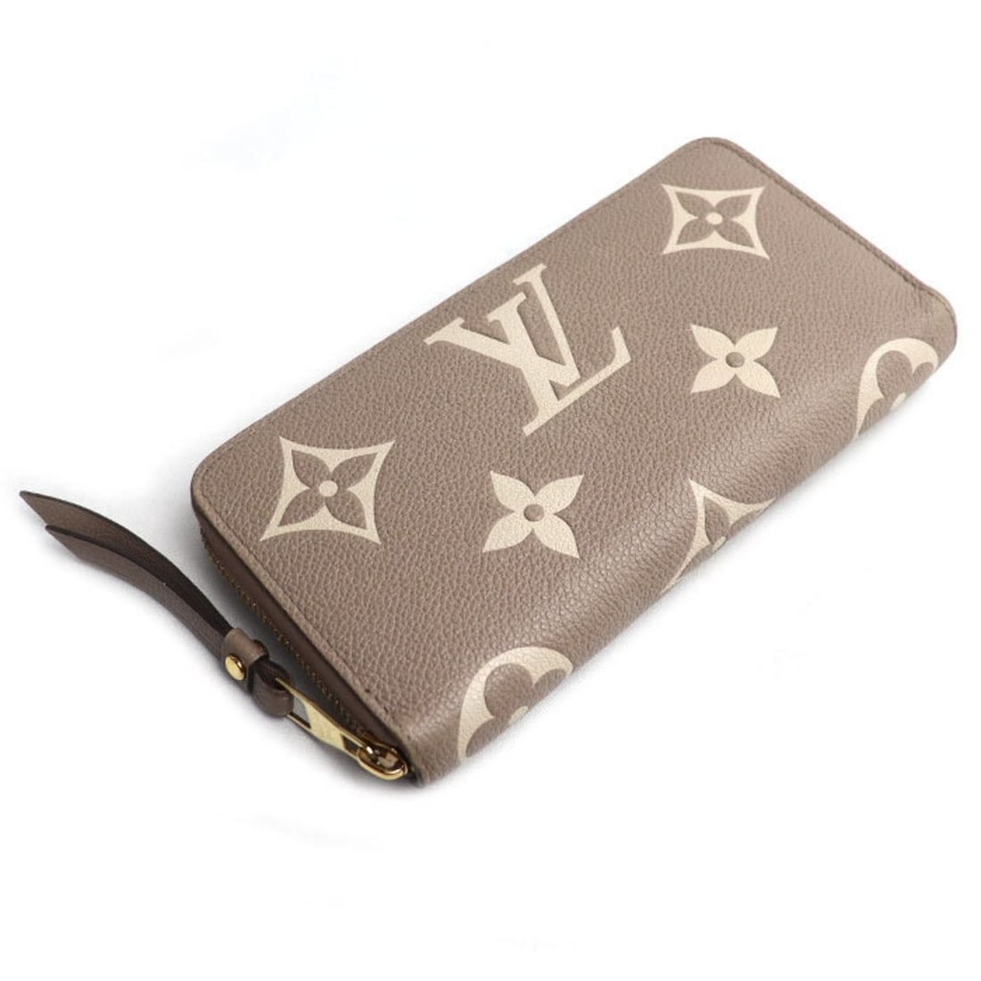 LOUIS VUITTON Zippy Wallet, Long Wallet with Round Zipper, Two-Tone Empreinte Tourterelle Creme,: --- Catalog ---Category: SizeSize (HxWxD): 10.5cm x 19.5cm x 2.5cm / 4.13'' x 7.67'' x 0.98''Category: DesignType: Long wallet (bi-fold)Color: Cream, TourterelleGender: WomenMaterial: Monogram Emprein