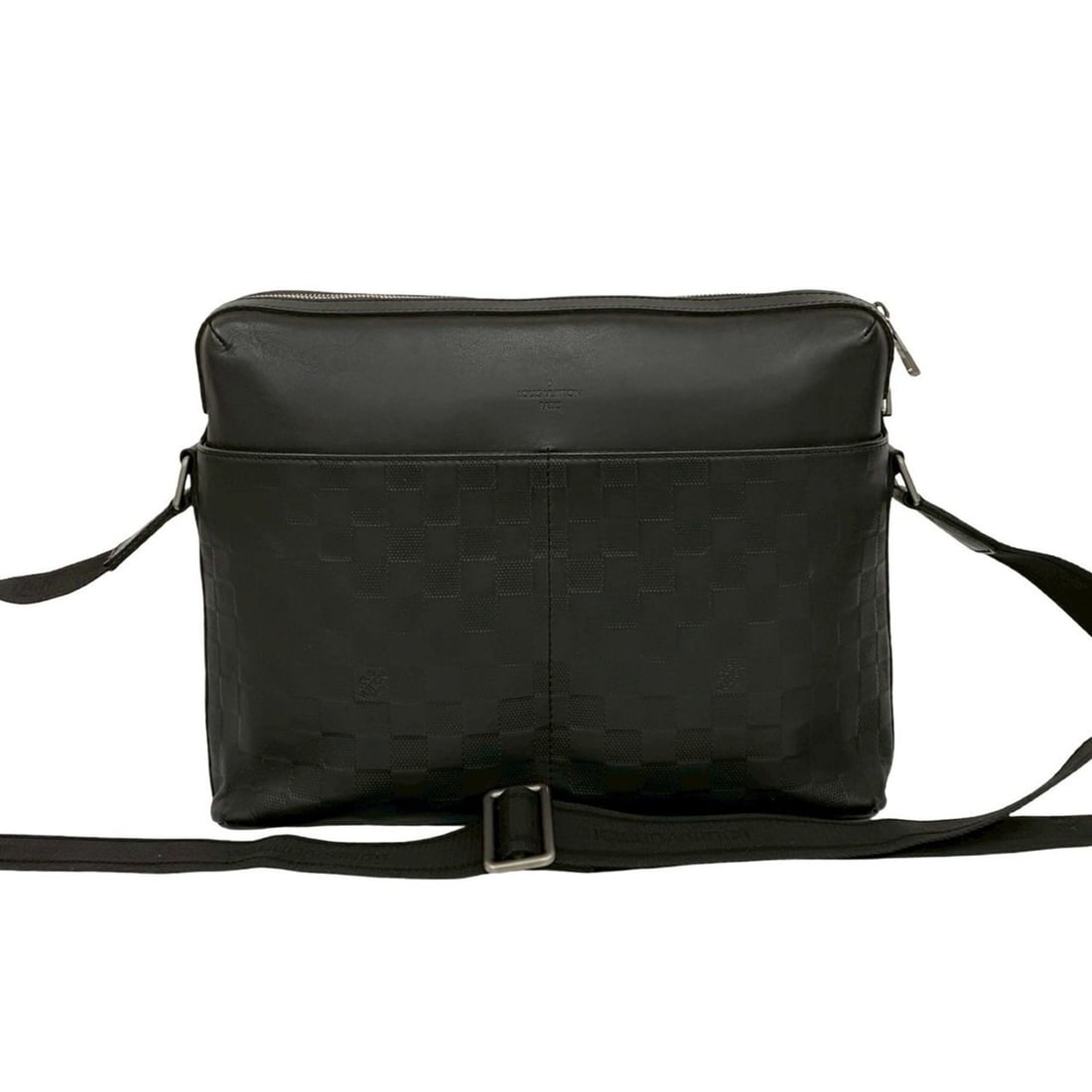 LOUIS VUITTON Calypso MM Damier Infini Leather Shoulder Bag/Pochette Black 47796 (1 of 12)