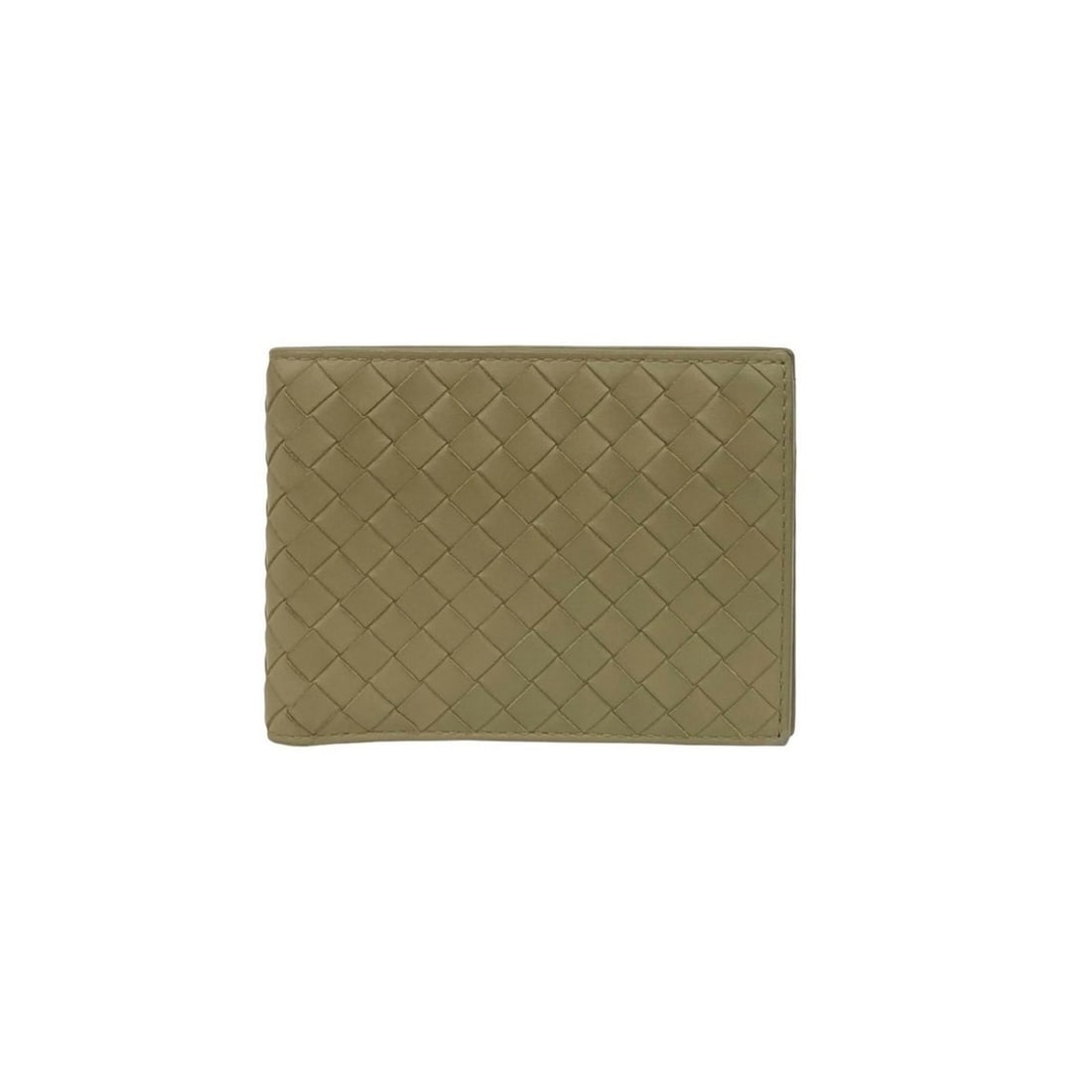 BOTTEGA VENETA Intrecciato Leather Bi-fold Wallet, Beige, 92267 (1 of 10)