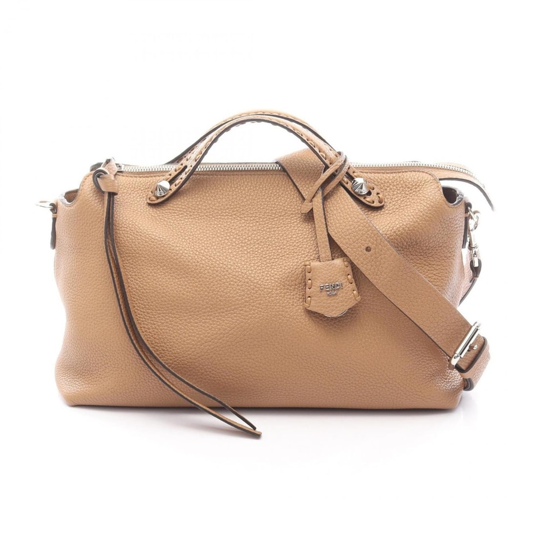 Fendi By the Way Selleria Large Handbag, Leather, Women's, Brown, 8BL156ASU2F0EMR (1 of 9)