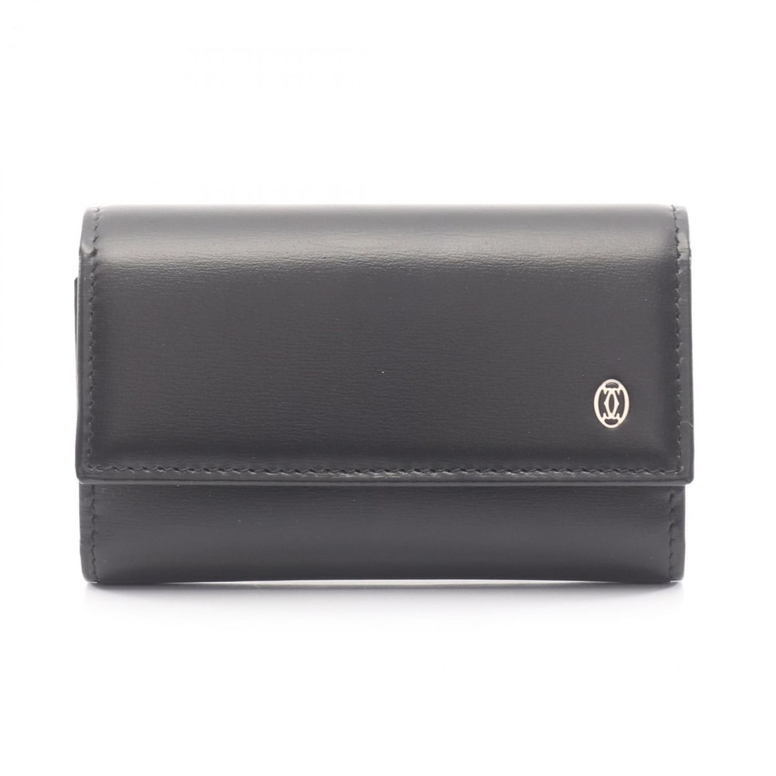 Cartier Pasha Key Case, Leather, Men's, Black, L3000127 (1 of 8)