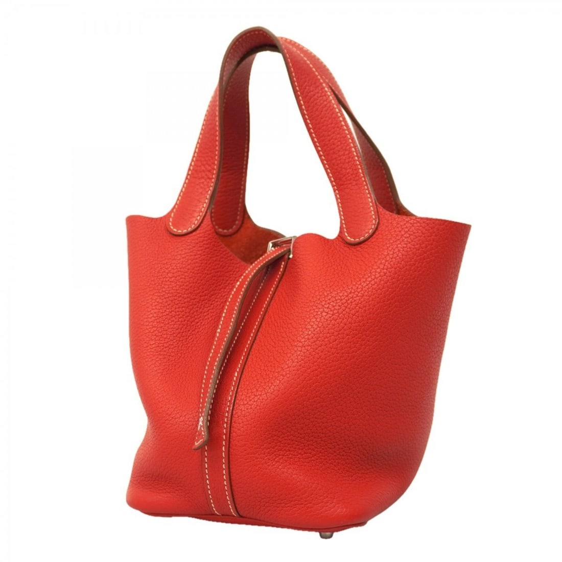 Hermes Hermès Picotin Lock PM Handbag in Taurillon Clemence Leather, Sanguine with O Stamp: --- Catalog ---Category: SizeSize (HxWxD): 18.5cm x 19.5cm x 15cm / 7.28'' x 7.67'' x 5.9''Category: DesignType: HandbagColor: SanguineGender: WomenMaterial: Taurillon clemence leather Hardware Color: