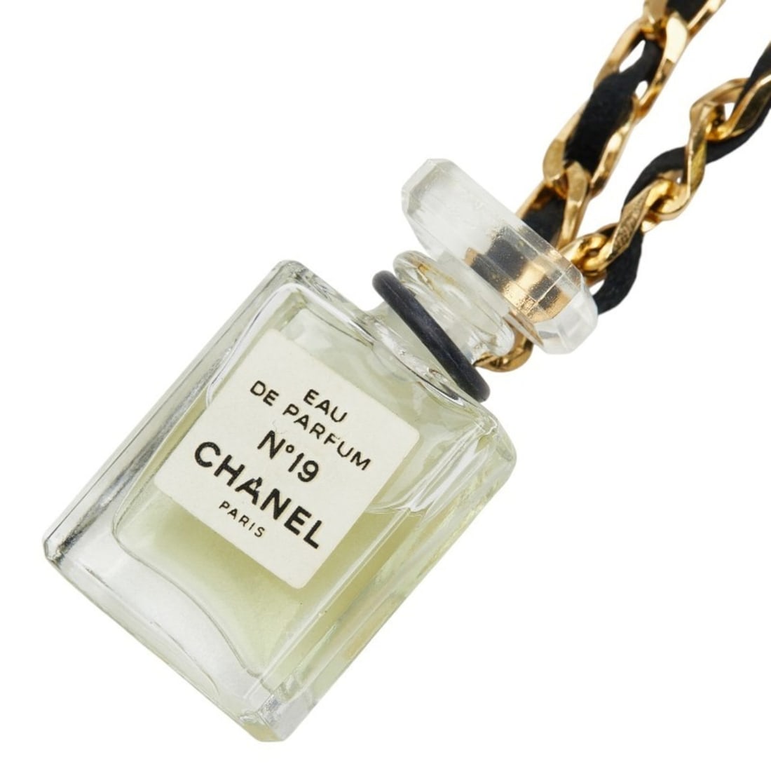 Chanel Fragrance Eau de Parfum Necklace Metal Glass Leather Women's CHANEL (1 of 13)