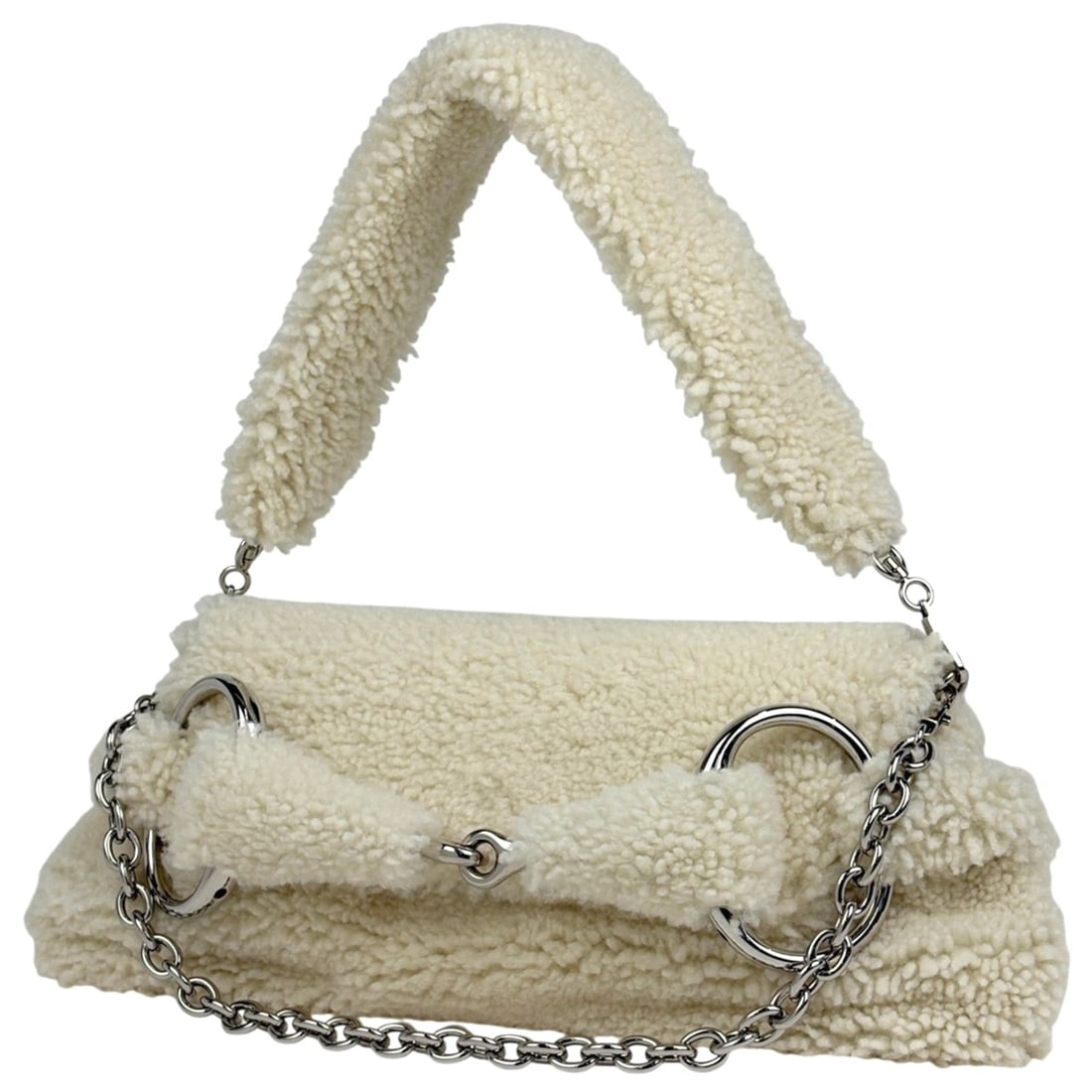 Gucci Horsebit Chain Handbag Shoulder Bag Fabric White 764255 Women's: --- Catalog ---Category: SizeSize (HxWxD): 15cm x 37cm x 3.5cm / 5.9'' x 14.56'' x 1.37''Category: DesignType: Handbag, Shoulder bagColor: WhiteGender: WomenMaterial: Fabric Category: GeneralLine: Hor