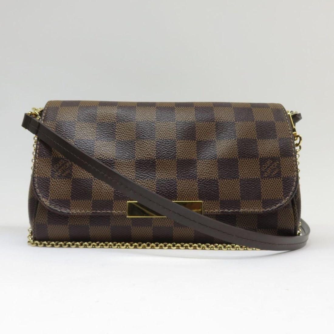 LOUIS VUITTON Damier Favorite PM N41276 Shoulder Bag (1 of 9)