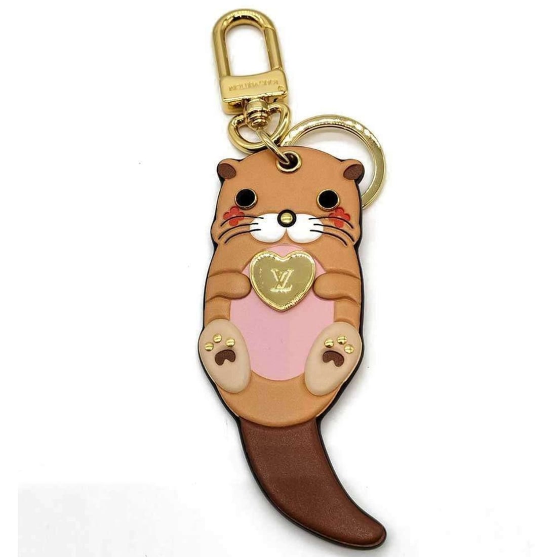 Louis Vuitton Porte Cléotter Keychain Bag Charm, Sea Otter Monogram, Brown, M00823 LOUISVUITTON: --- Catalog ---Category: SizeWeight: 34g / 1.19oz.Size (HxWxD): 14cm x 3.5cm x 5.00mm / 5.51'' x 1.37'' x 0.19''Category: DesignType: KeyringColor: BrownGender: WomenMaterial: LeatherCategory:
