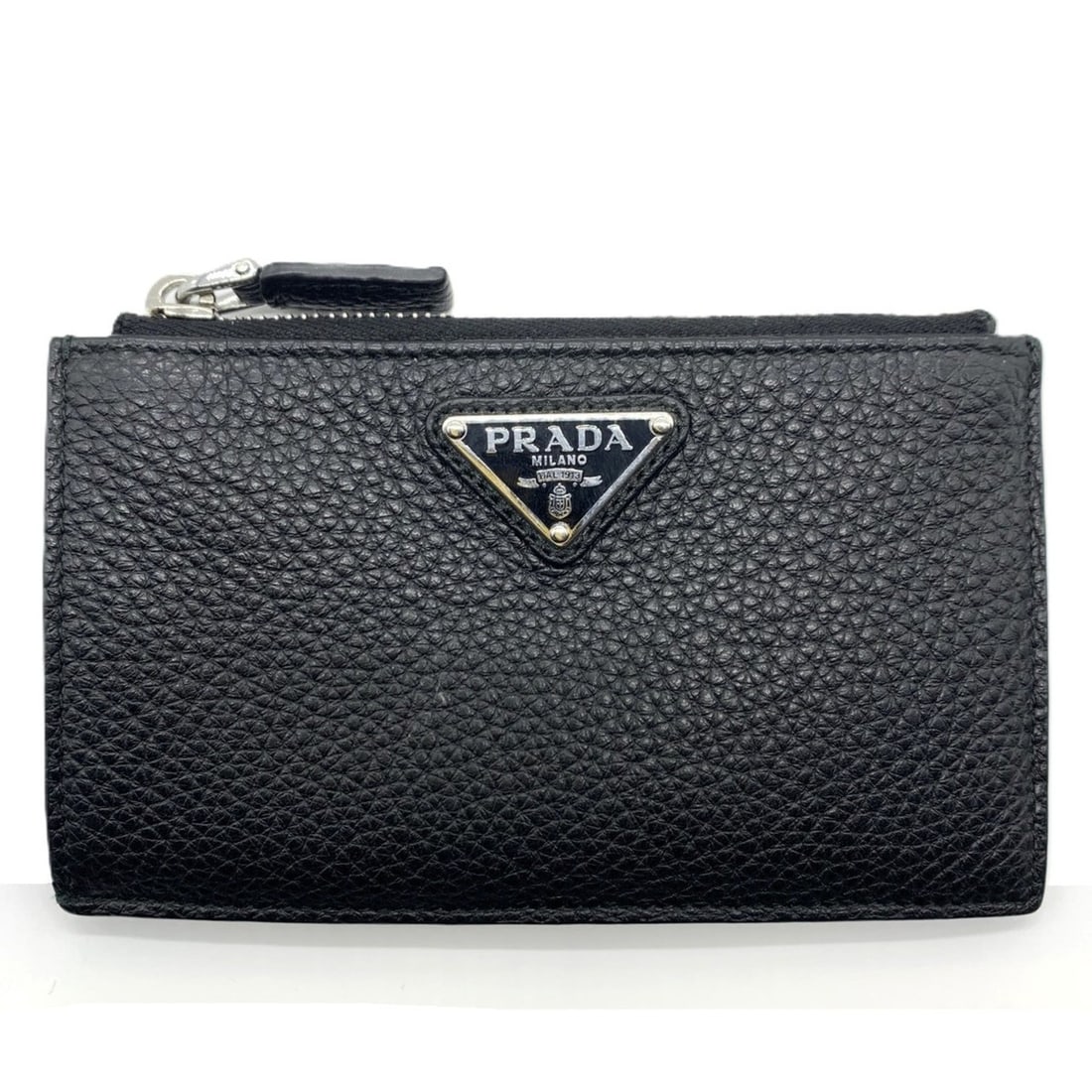 Prada Vitello Dino Leather Card Case/Coin Case, Black, 2MC086 2E54 PRADA (1 of 13)