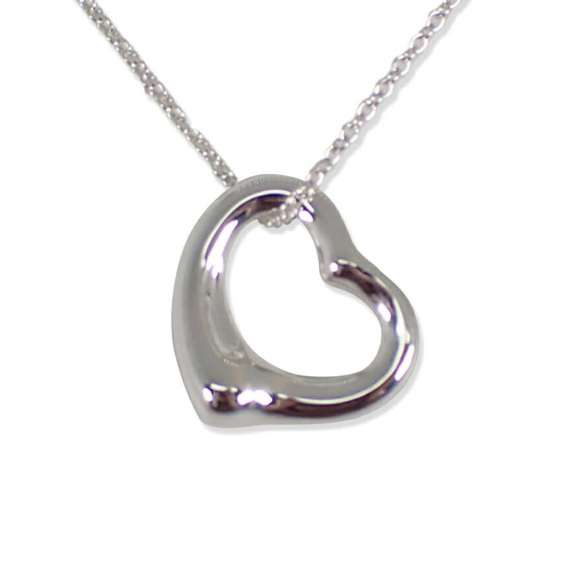 TIFFANY 925 heart pendant necklace (1 of 10)