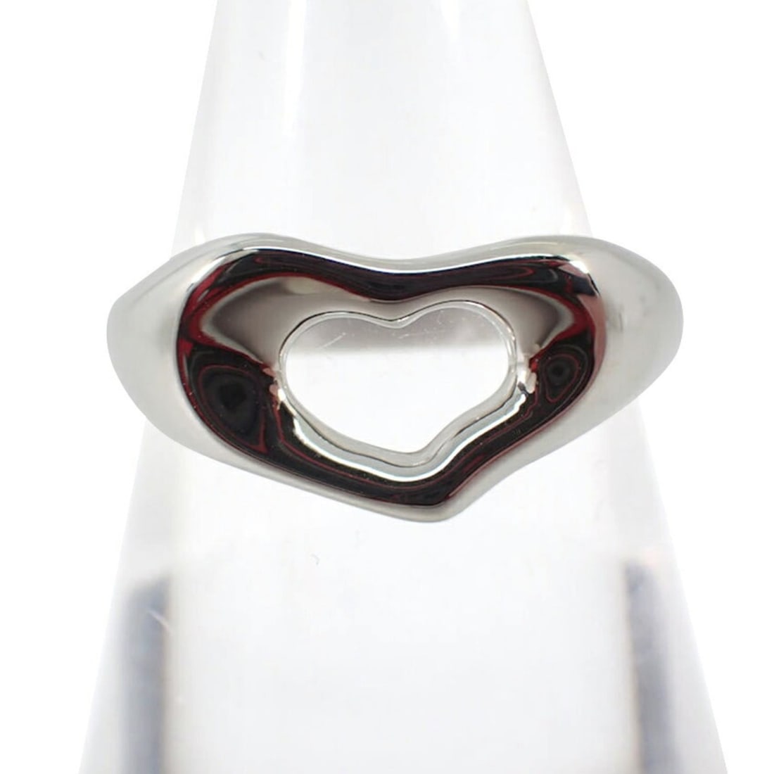 TIFFANY 925 Heart Elsa Peretti Ring, size 12 (1 of 10)