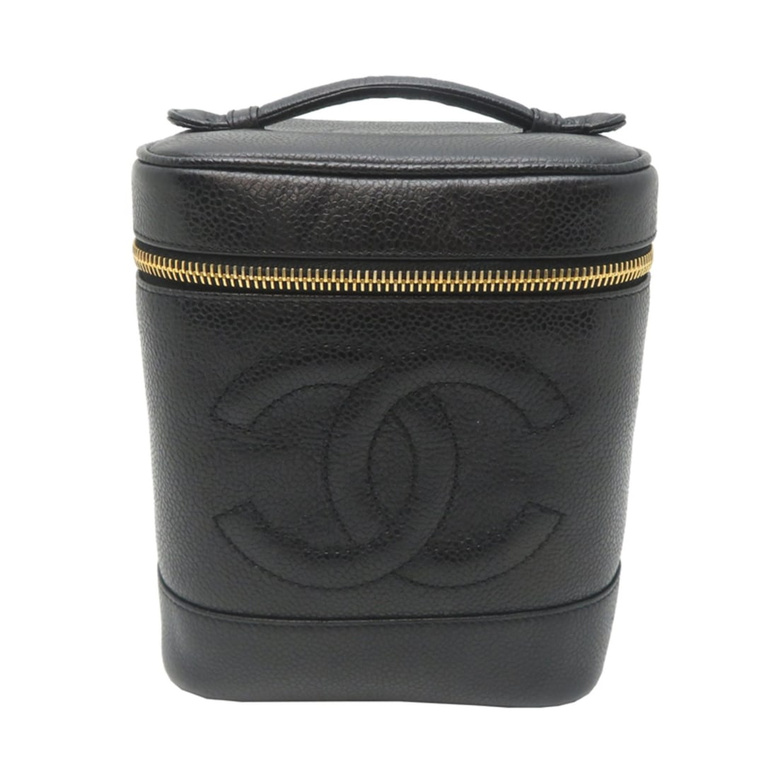 Chanel Vanity Women's Handbag A01998 Caviar Leather Black (1 of 10)