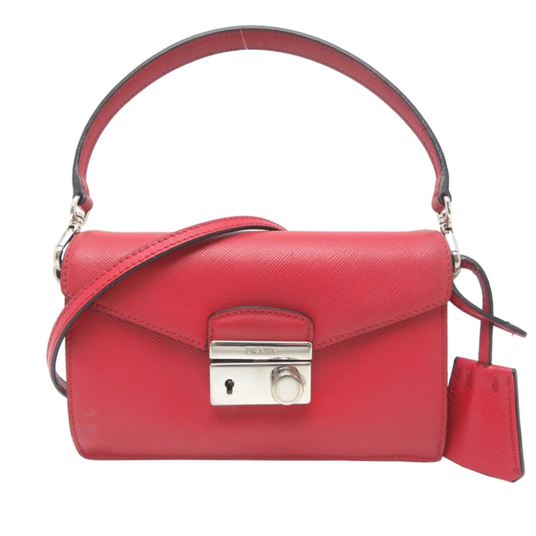Prada Women's Shoulder Bag BN2662 Saffiano Red (1 of 11)