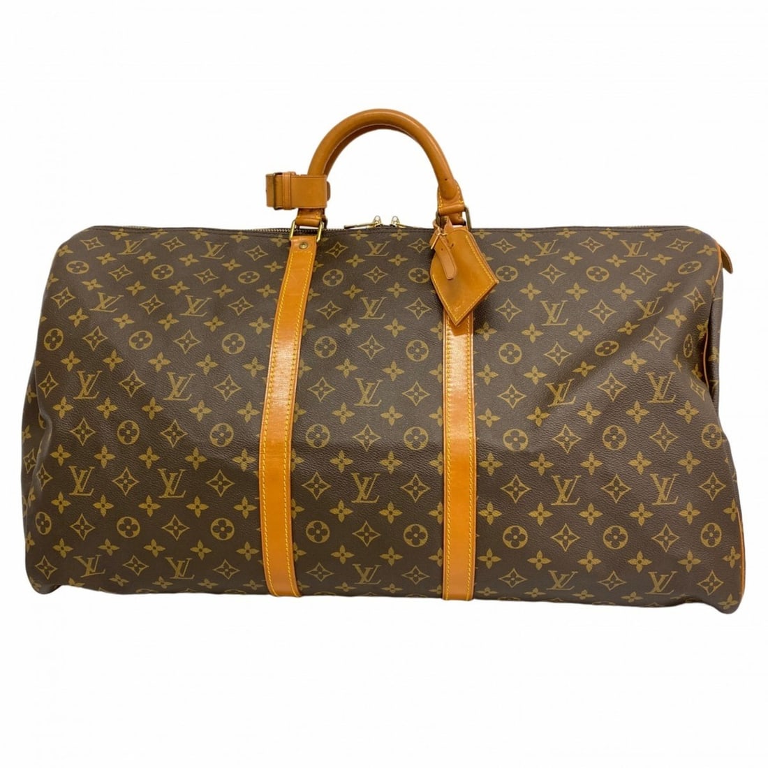Louis Vuitton Monogram Keepall 60 Boston Bag M41422 Brown Men's/Women's (1 of 16)