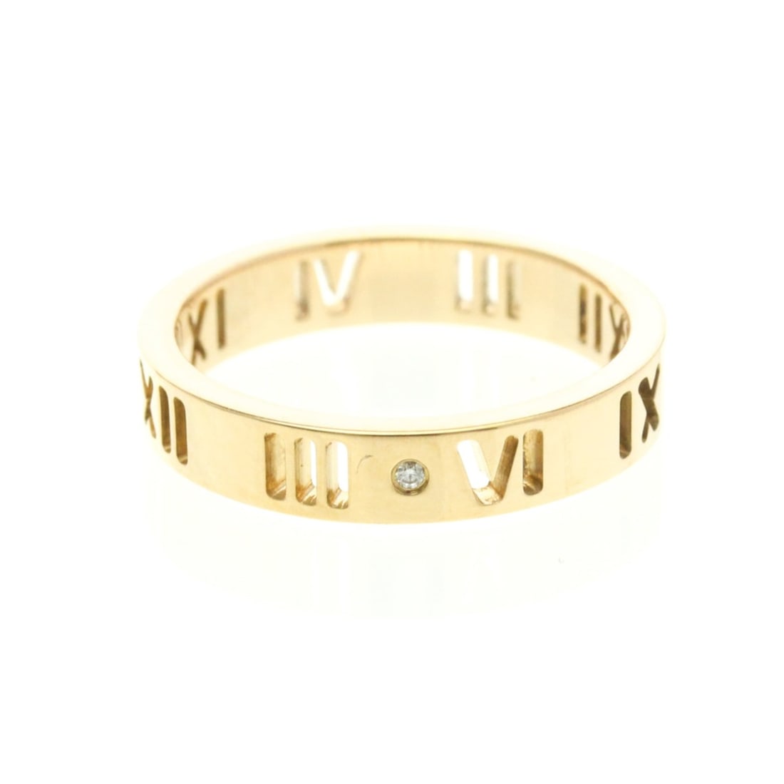 Tiffany Pierced Atlas Ring Pink Gold (18K) Fashion Diamond Band Ring Pink Gold (1 of 14)