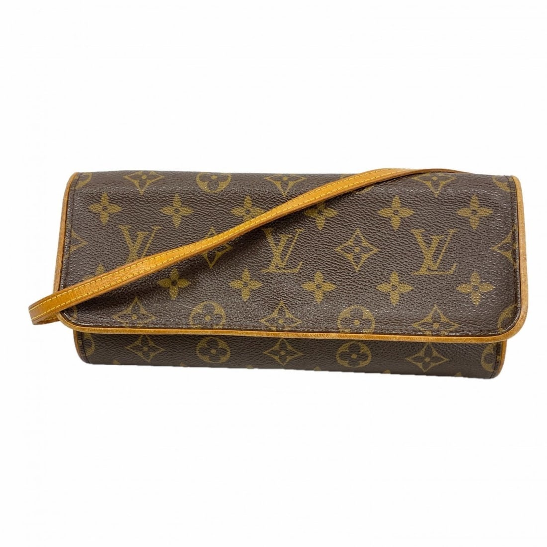 Louis Vuitton Monogram Pochette Twin GM Shoulder Bag M51852 Brown Women's (1 of 18)