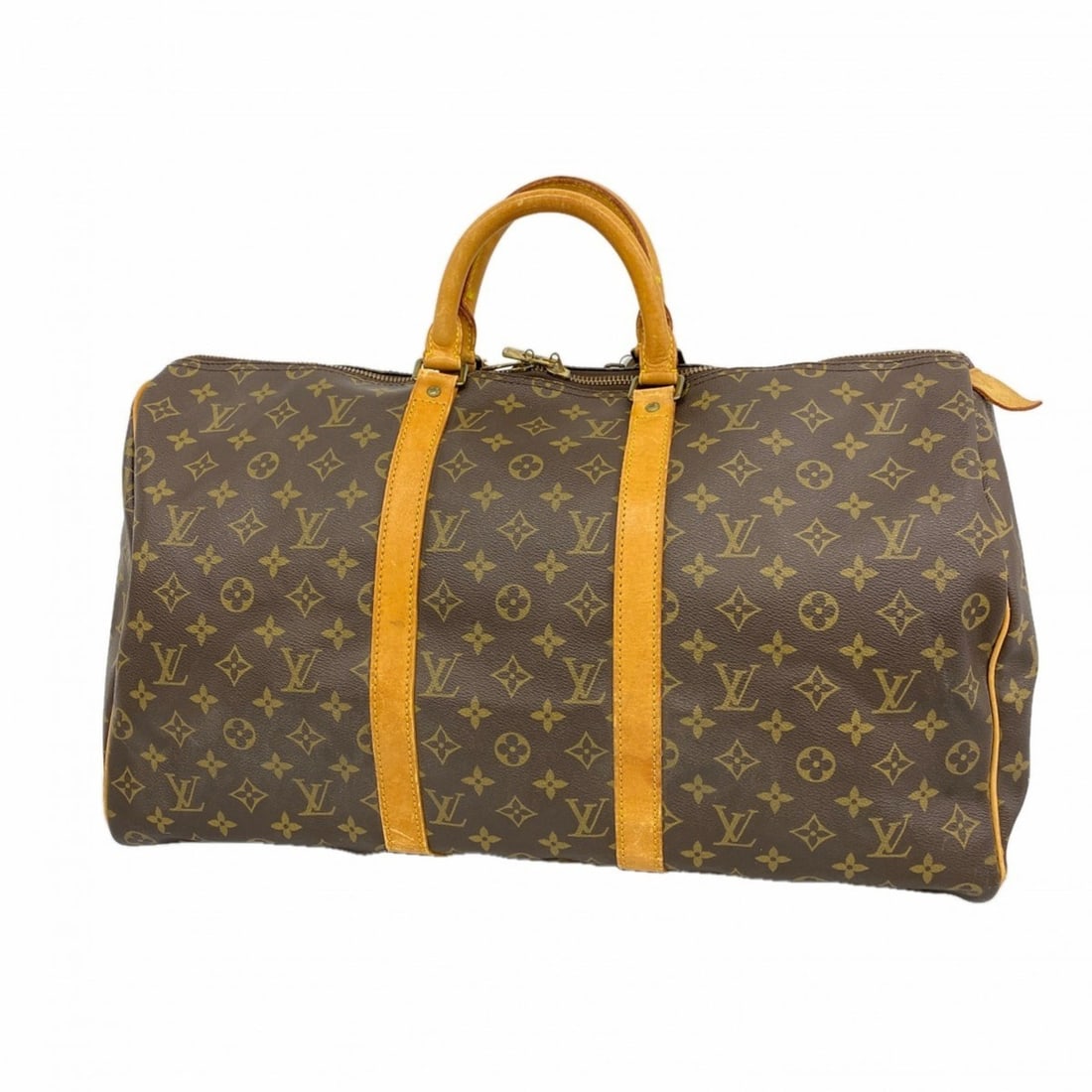Louis Vuitton Monogram Keepall 50 Boston Bag M41426 Brown Men's and Women's (1 of 17)