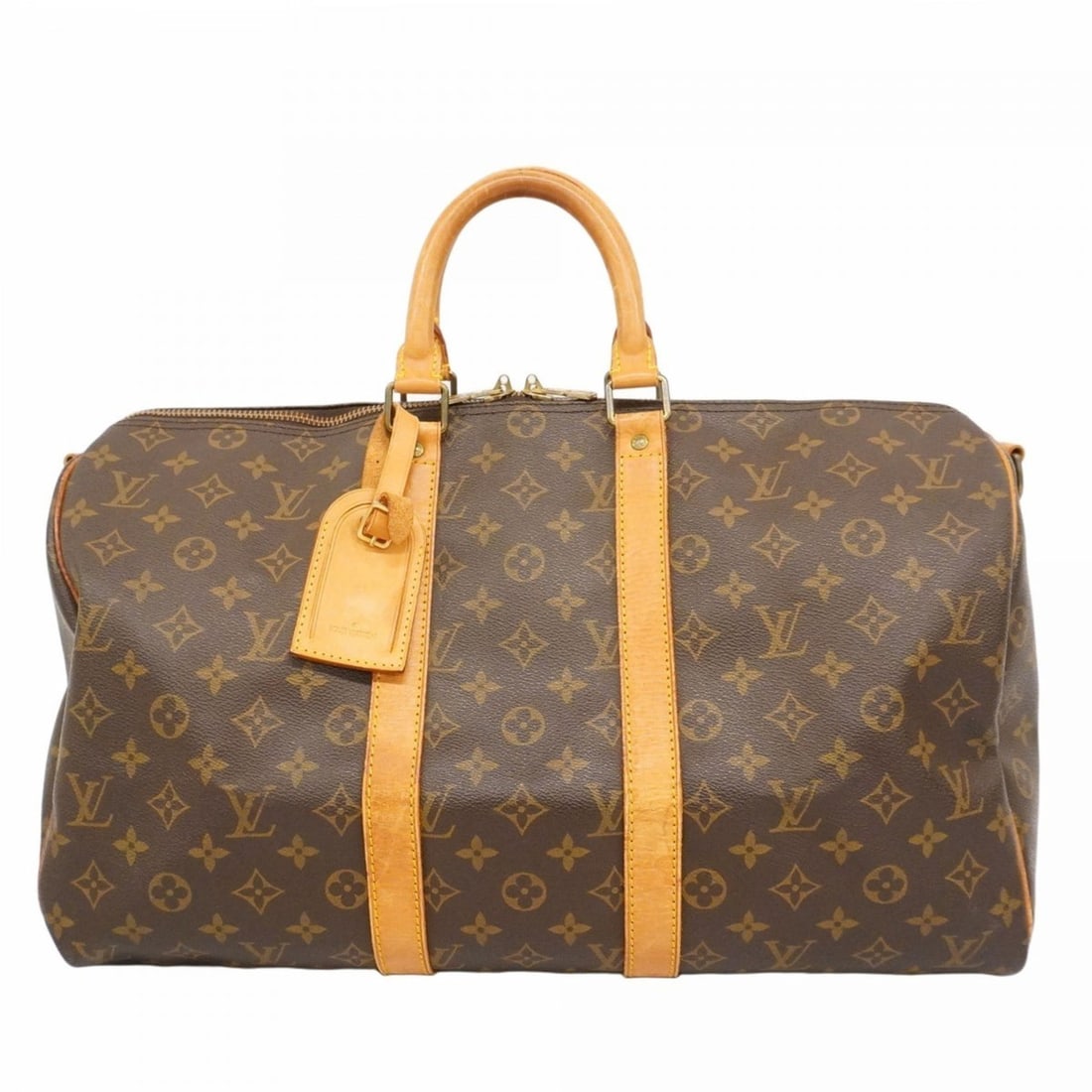 Louis Vuitton Monogram Keepall Bandouliere 45 Boston Bag M41418 Brown Men's/Women's (1 of 17)