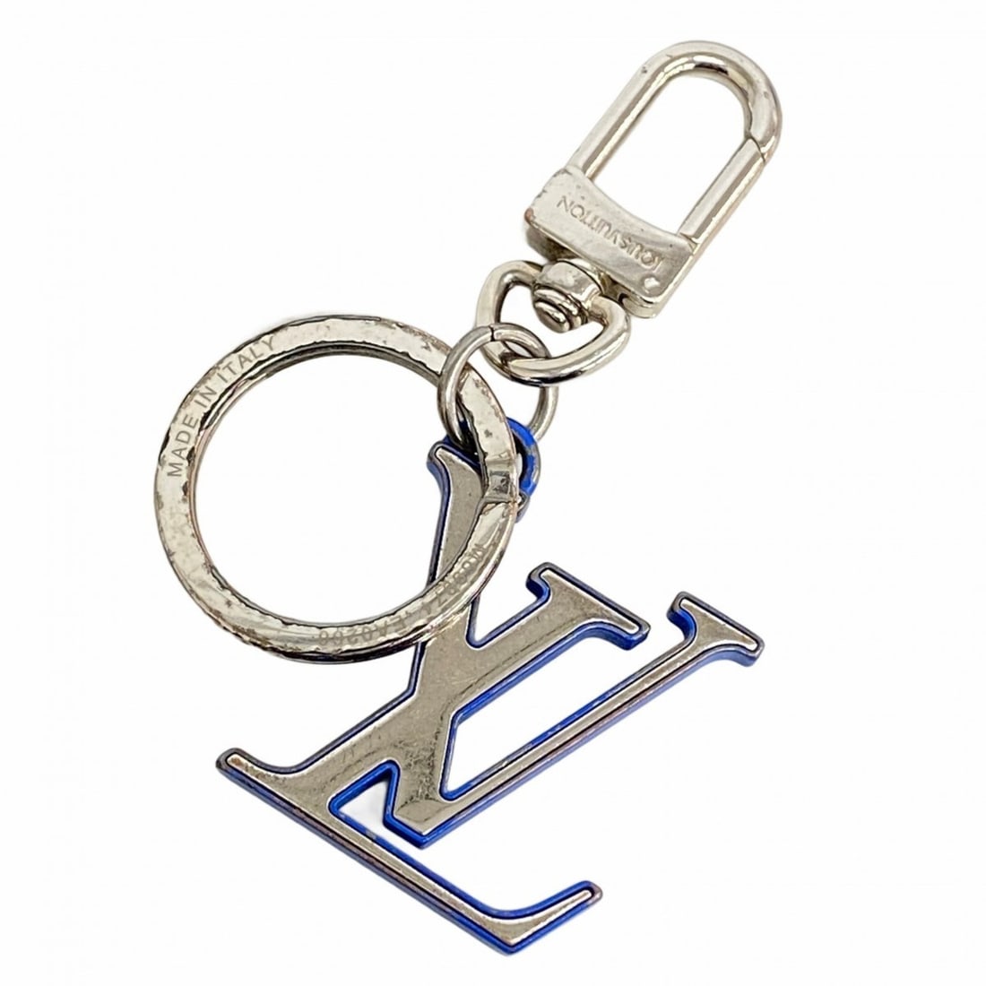 Louis Vuitton Porte Cles Chromatic Keychain Charm M69974 Silver Blue Men's Women's (1 of 17)
