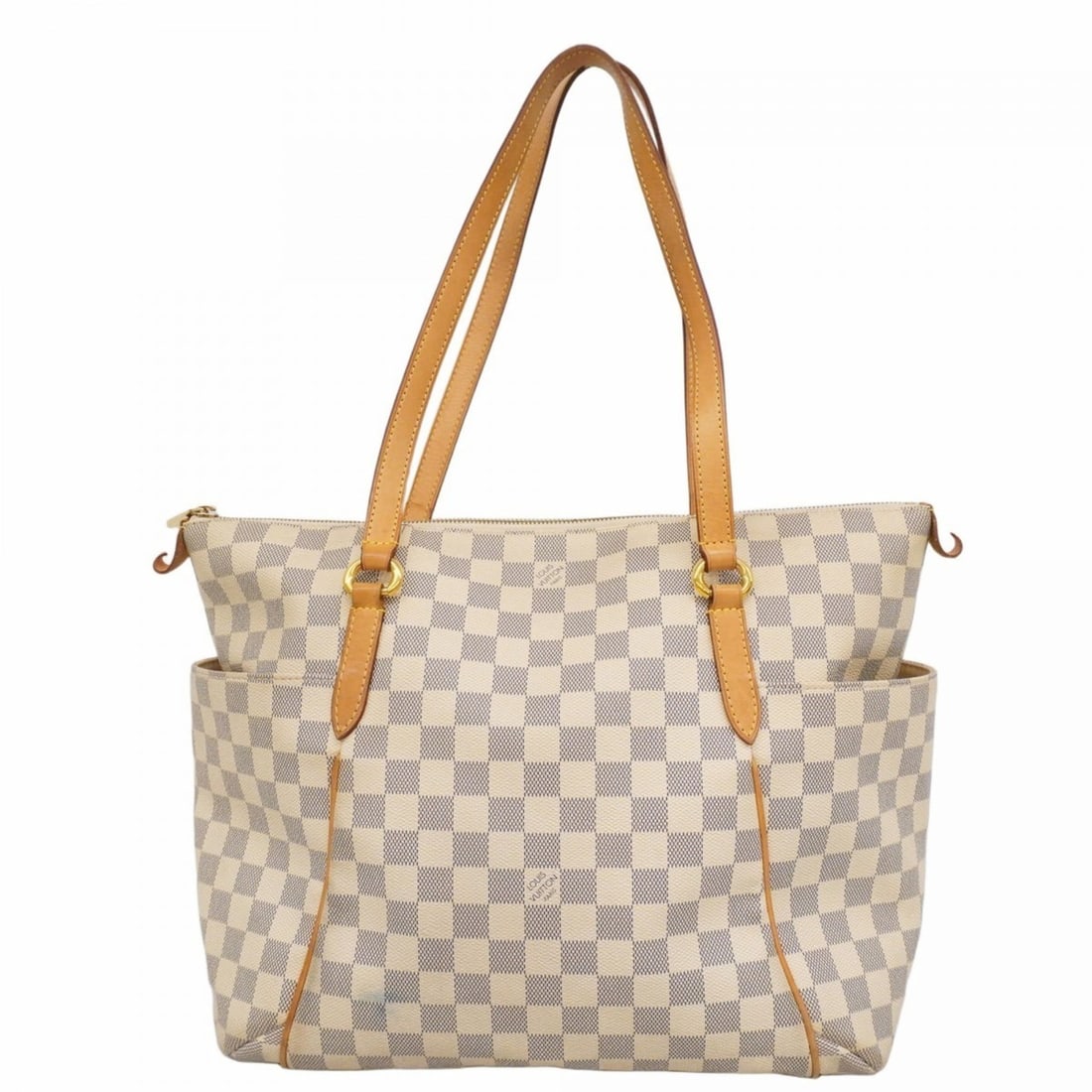 Louis Vuitton Damier Azur Totally MM Tote Bag N41279 White Women's (1 of 19)